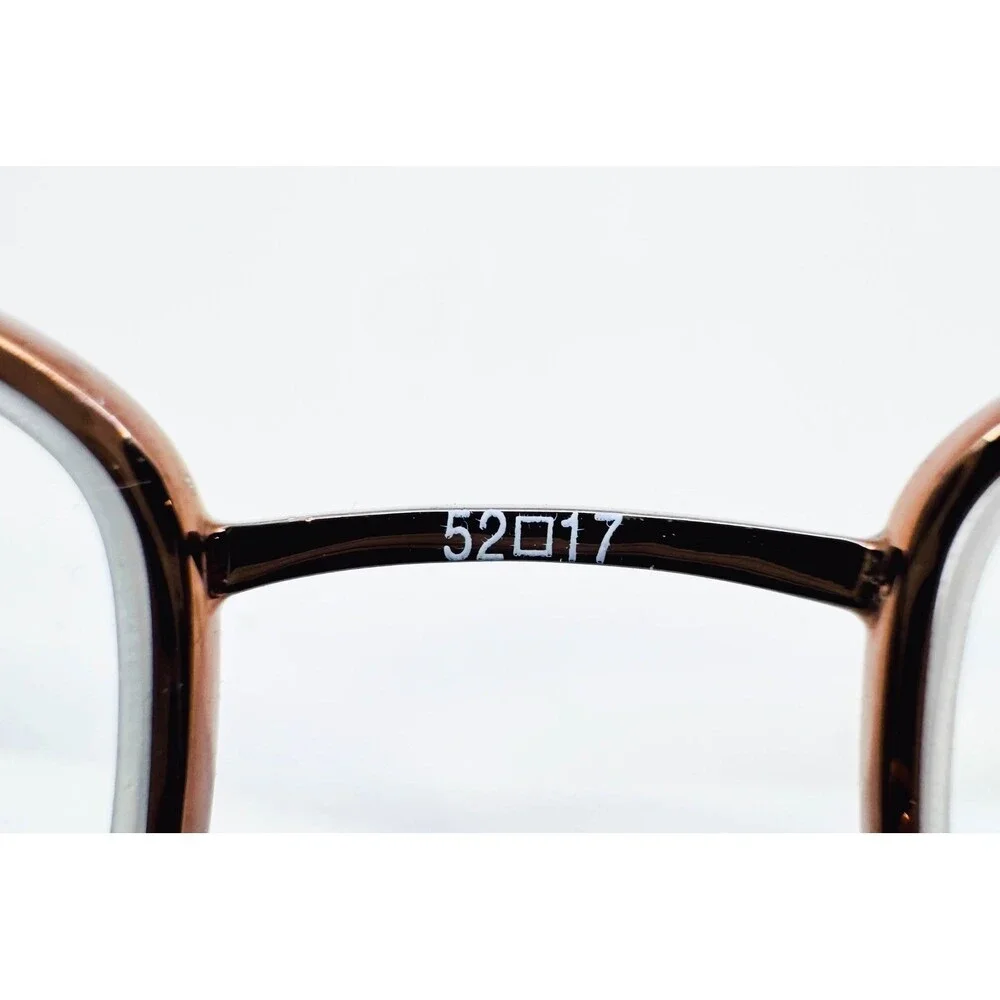 Sophia Loren Zyloware Eyeglasses Womens Brown Semi Rimless M210 52-17-135